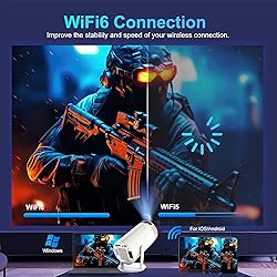 HY 300 Mini Projector,with Wifi and Bluetooth 4k