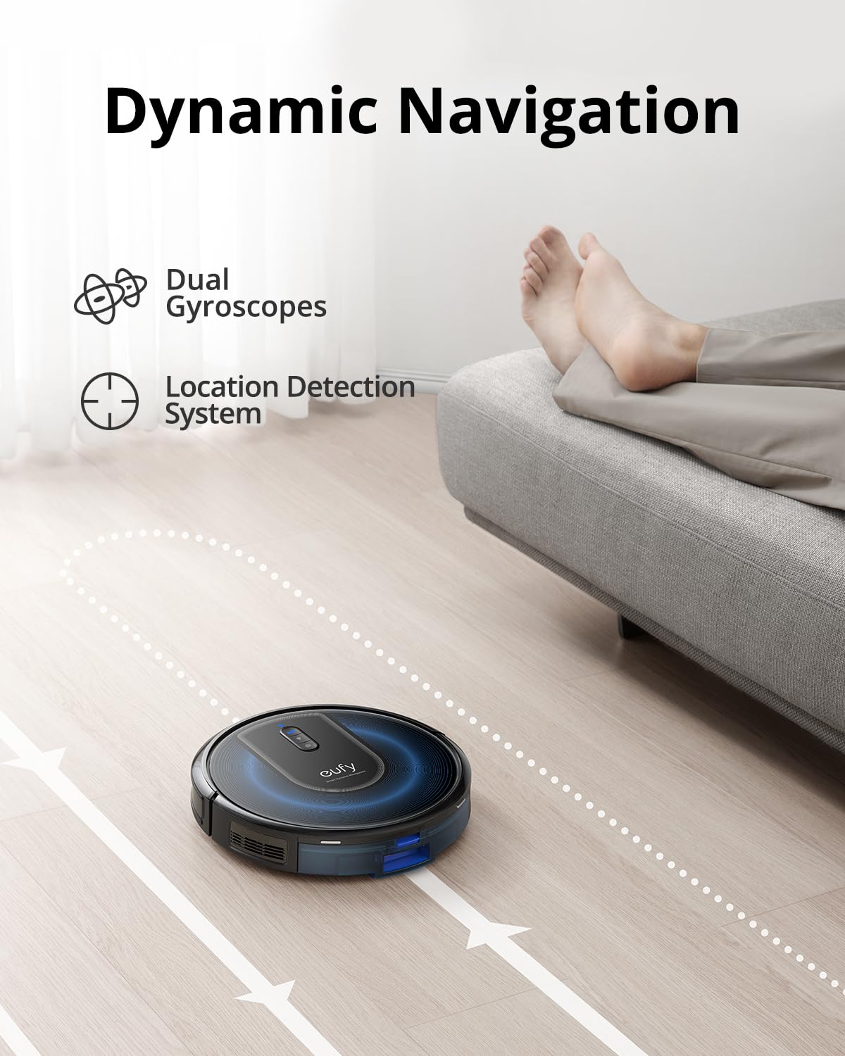 eufy G30+, Self-Emptying Robot Vacuum, 2,000Pa Suction Power, WiFi Connected, Planned Pathfinding, Ultra-Slim Design, Perfect for Daily Cleaning