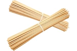 AROMATIKA TRUST THE POWER OF NATURE Reed Diffuser Replacement Bamboo Sticks 100 pcs - 9.8in Long (23cm) - for Room Fragrance Oil Diffuser - Room Aromas - Diffuser Kit - Reeds for Aromatization - Aromatherapy Bamboo Sticks - Scentless