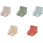 JELYLOVE Unisex Baby Boy Girl Socks 5 Pack Ankle Crew Socks Breathable Socks Newborn Accessories Set