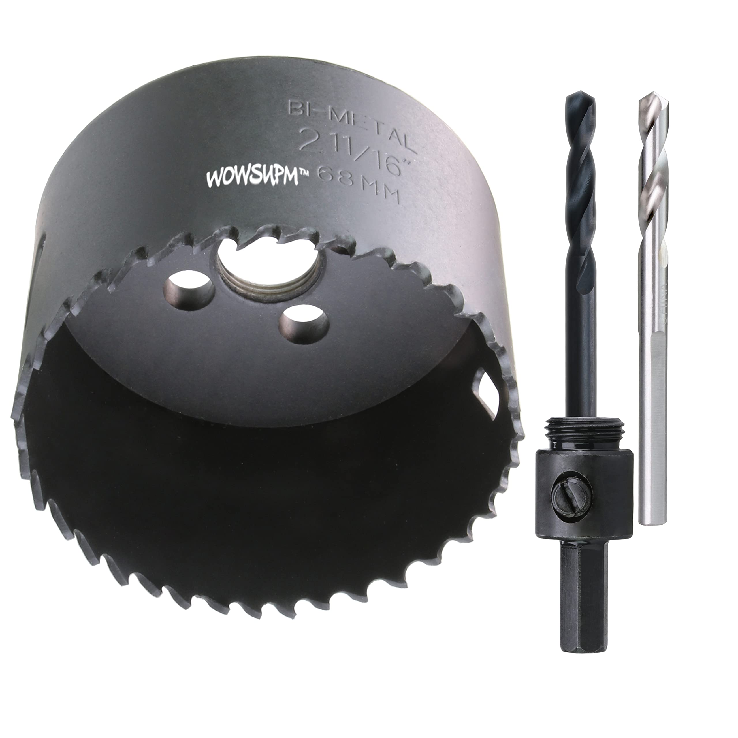 WowSupM 68 mm HSS Bi Metal Hole Saw cutter for Wood Metal — image 1