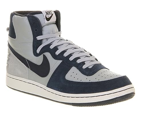 Nike - Zapatillas de Baloncesto de Cuero para Hombre Grey/Mid Navy ...