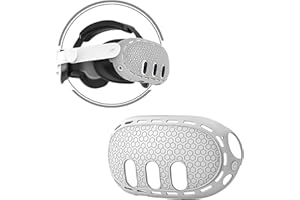 CBDYWVR Silicone VR Shell Protective Cover Complicable with Oculus Quest 3, Silicone Cover Accessories for Meta Quest 3 Headset