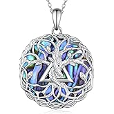 Tree of Life/Celtic Sobriety Gifts for Women 925 Sterling Silver Alcoholics Anonymous Gifts Recovery Symbol AA Sobriety Necklace Jewelry Sober Gifts for Women Men
