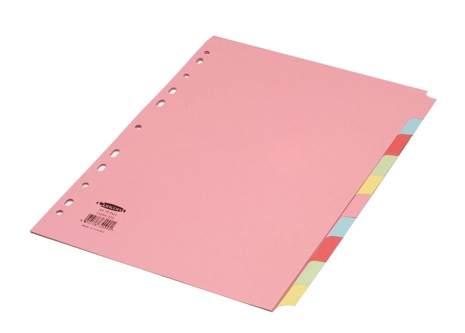 Concord Assorted A4 10 Part Divider Amazon.co.uk Office Products