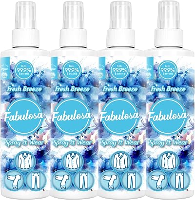 Fabulosa Antibacterial Spray and Wear 250ml Pack of 4 Fresh Breeze