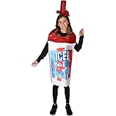 Rasta Imposta Icee Sparkle Red Costume Slurpee Slush Puppie Dress Up Party Kids Halloween Costumes, Child Size 10-12