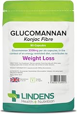 Lindens Glucomannan Konjac 3000mg Capsules 90 Pack Weight Loss Aid view 1