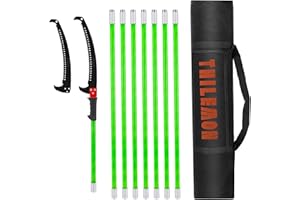 THILEMON Pole Saws for Tree Trimming Manual 26 foot Tree Pole Pruners for Tree Trimming Saw, Tree saw Tree Pole saw manual knives with Storage Pocket.