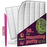 GreenFix Mounting Putty 50PCs White - Removable Non