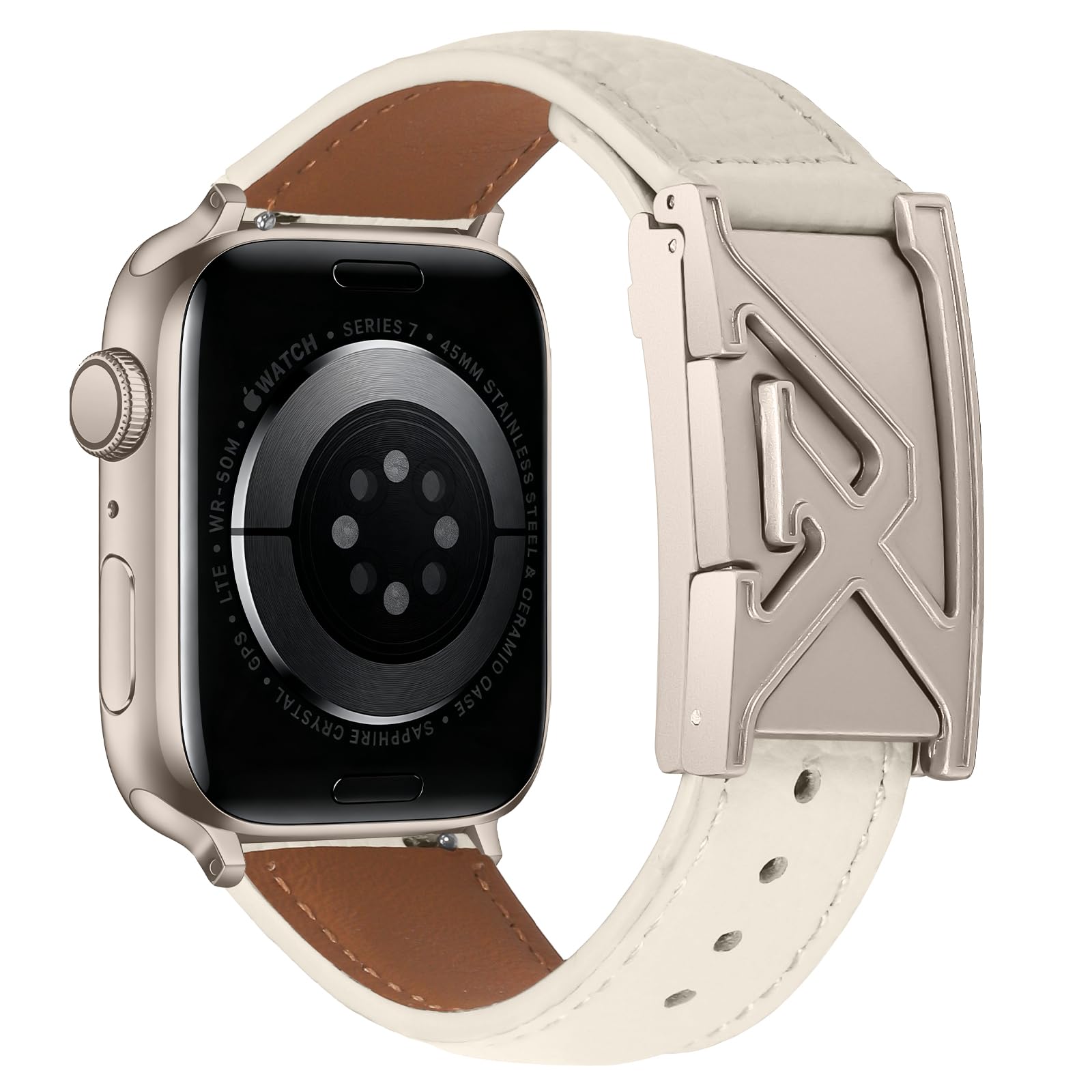 YouthRun Leather Magnetic Band Compatible with Apple Watch Bands 38mm 40mm 41mm 42mm 44mm 45mm 46mm 49mm, Top Grain Genuine Leather for iWatch band, Designer Dressy Luxury Strap for Women Men