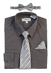 Gioberti Kids and Boys Long Sleeve Dress Shirt and