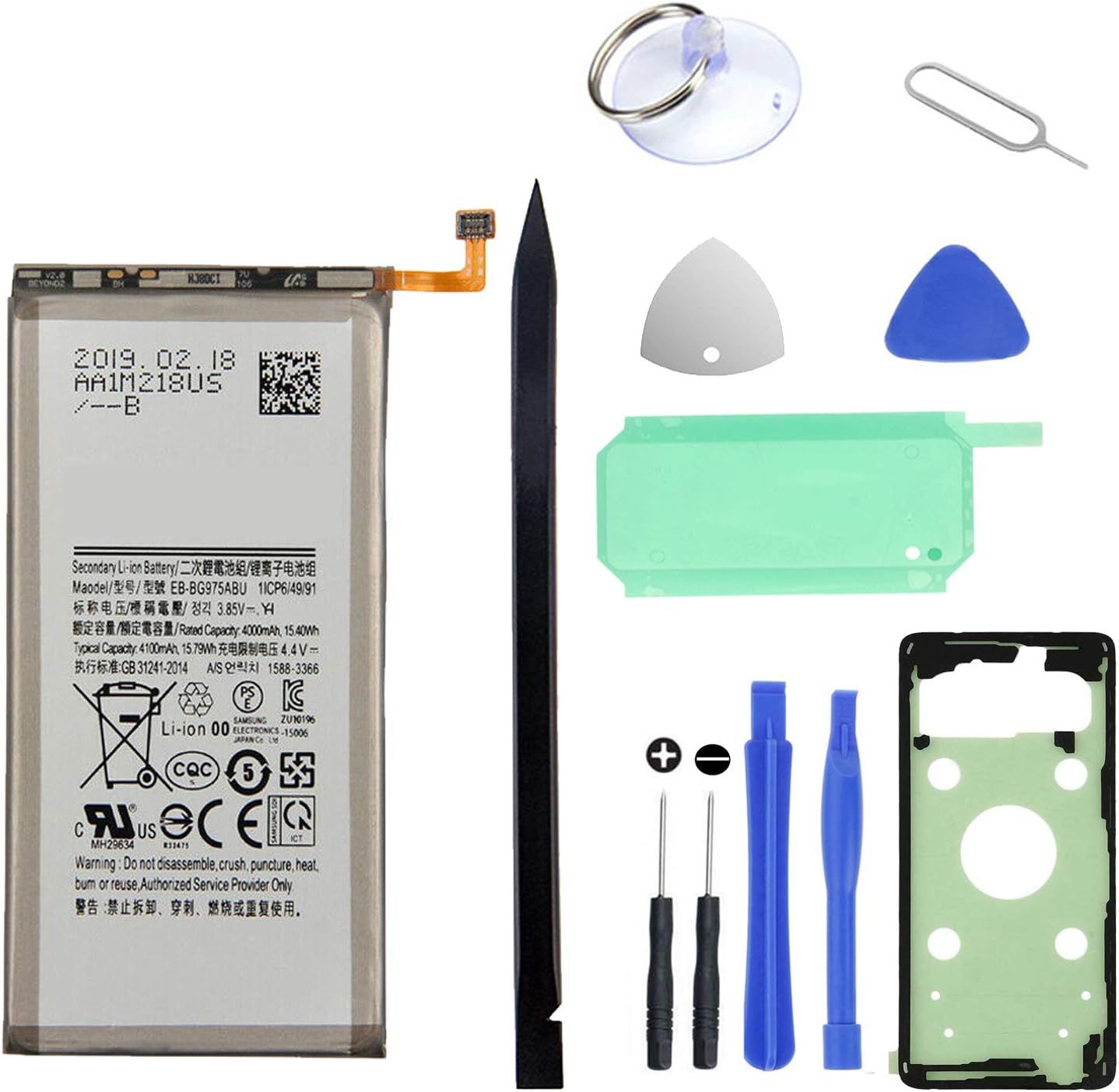 HDCKU Galaxy S10 Plus Battery Replacement Kit for Samsung Galaxy S10 Plus EB