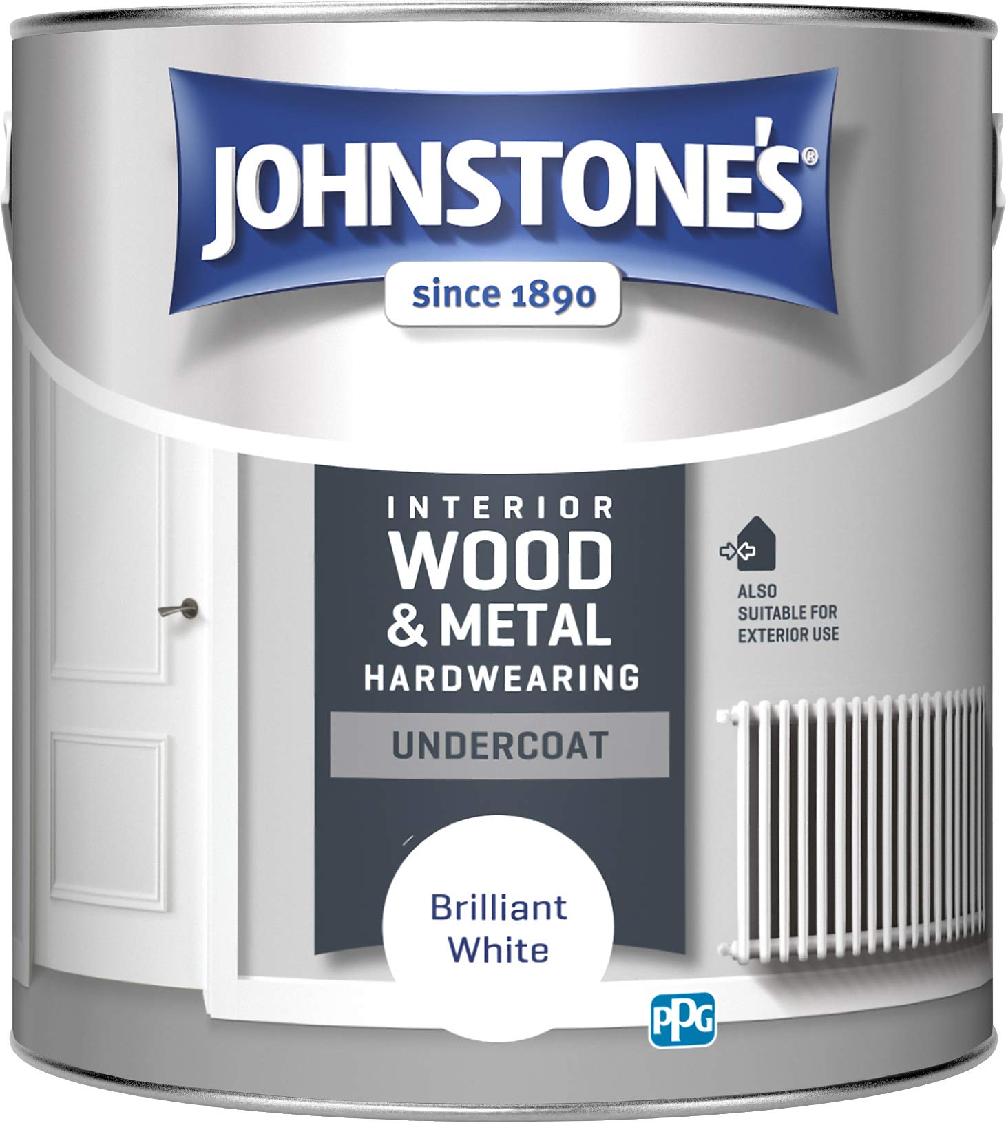 Johnstone's All Purpose Undercoat Paint - Brilliant White 2.5L