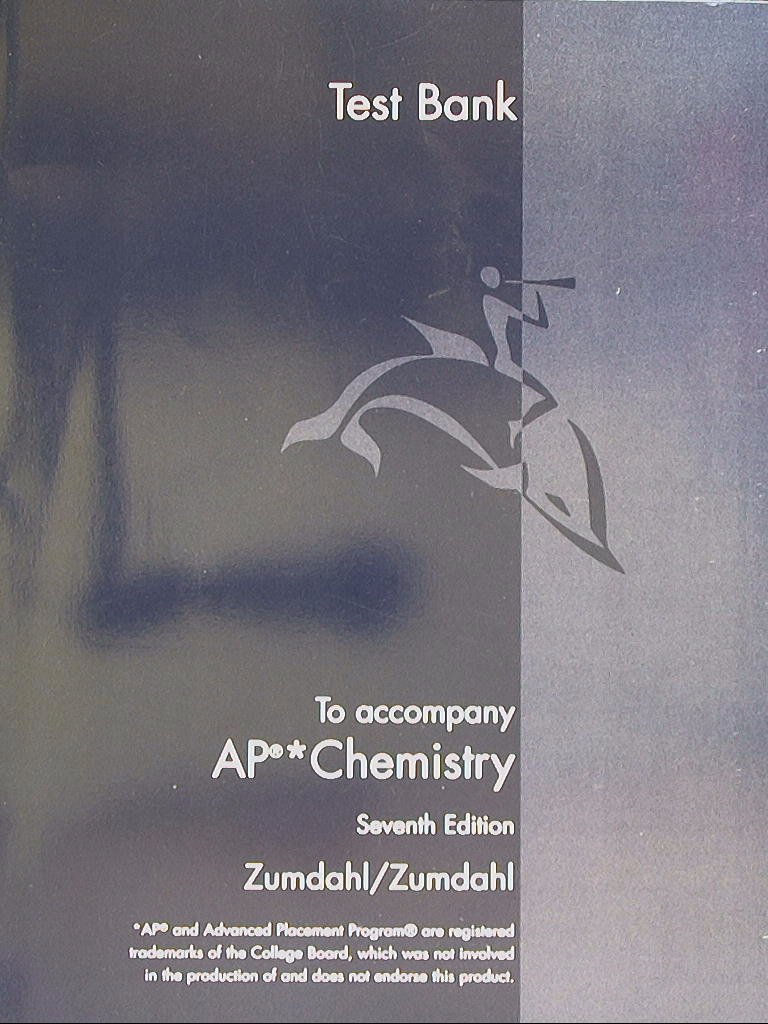 Test Bank To Accompany Ap Chemistry Seventh Edition Zumdahl Zumdahl 9780618730148 0618730141 Amazon Com Books
