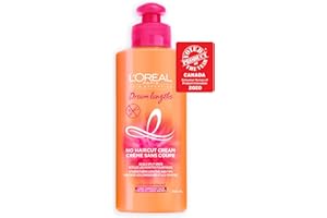 L’Oréal Paris Dream lengths No Haircut Cream Treatment with Vegetal Keratin, Castor Oil and Vitamins, Styling Heat Protection