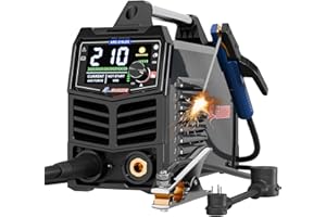 GZ GUOZHI Stick Welder 210Amp Large LED Display Digital Inverter IGBT Welding Machine,110V/220V Dual Voltage Hot Start Portable MMA ARC Welder Machine