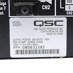 QSC ISA300Ti Power Amplifier 2 Channel Rack Mount
