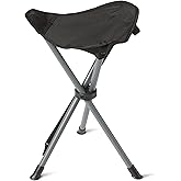 �鶹�� Basics Camping Stool, Collapsible Stool, Black