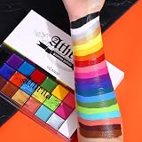 UCANBE Athena Face Body Paint Oil Makeup Set 20 Colors with Brushes Stencil view 3