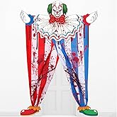 Halloween Party Door Creepy Clown Theme Door Hanging Decoration Horror Clown Party Porch Banner for Carnival Halloween Parties Photo Booth Props Favor Supplies