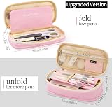 EASTHILL Pencil Case Big Pen Case Linen Cotton 9x20 cm Office College view 4