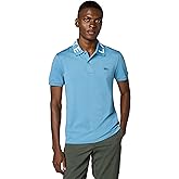Lacoste Mens Slim Fit Jacquard Branded Polo Shirt