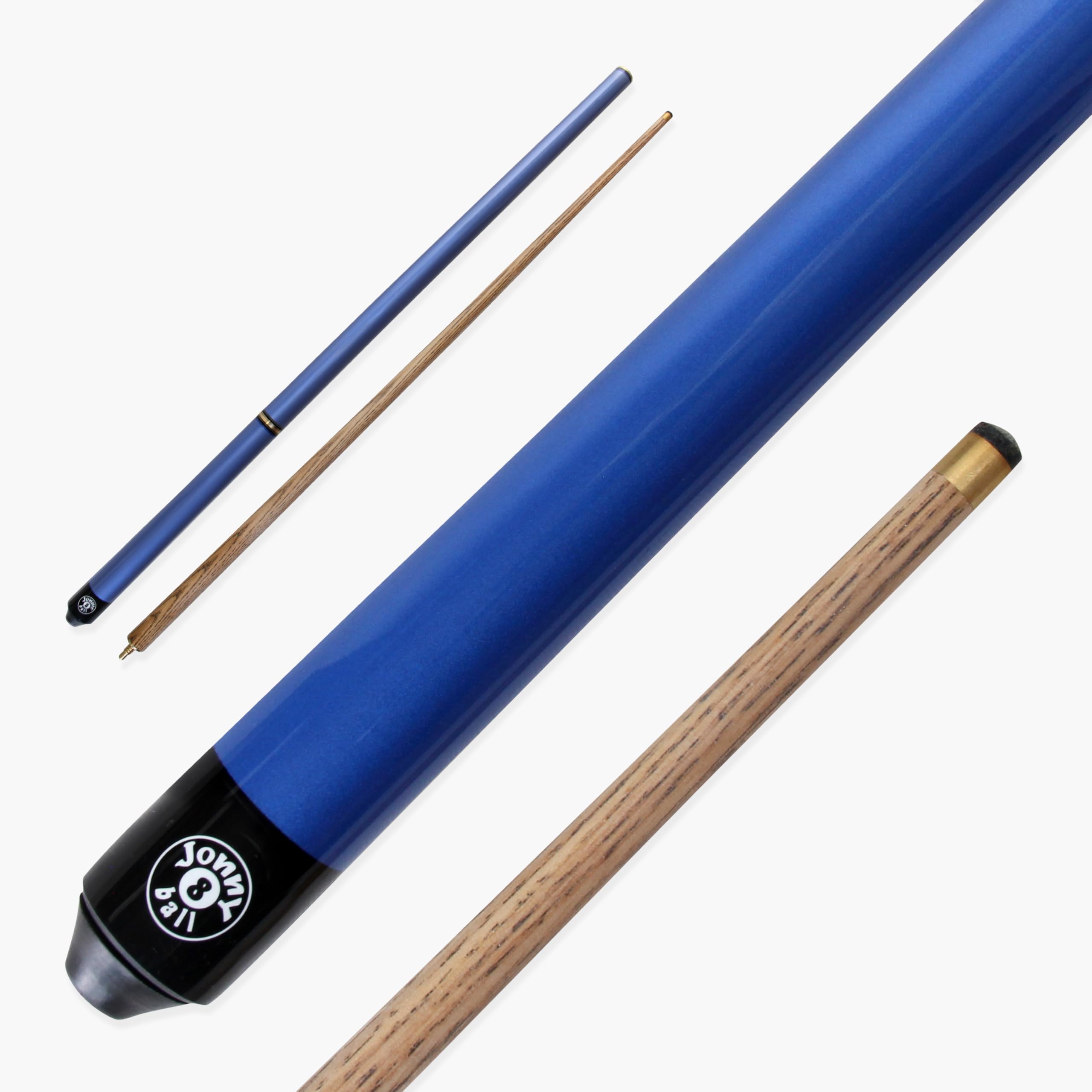 Jonny 8 Ball BLUE 48" PRO-TRIAD 3 Section Pool Cue - 8mm Elk Master Tip