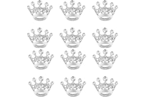 TICHSO Small Crown Brooch pins for women fashion Rhinestone Gold Silver Crown Brooch for men