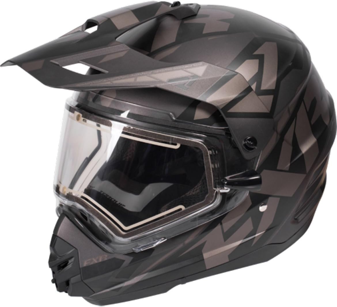 FXR Torque X Core Black Ops Snowmobile Helmet with Electric Shield