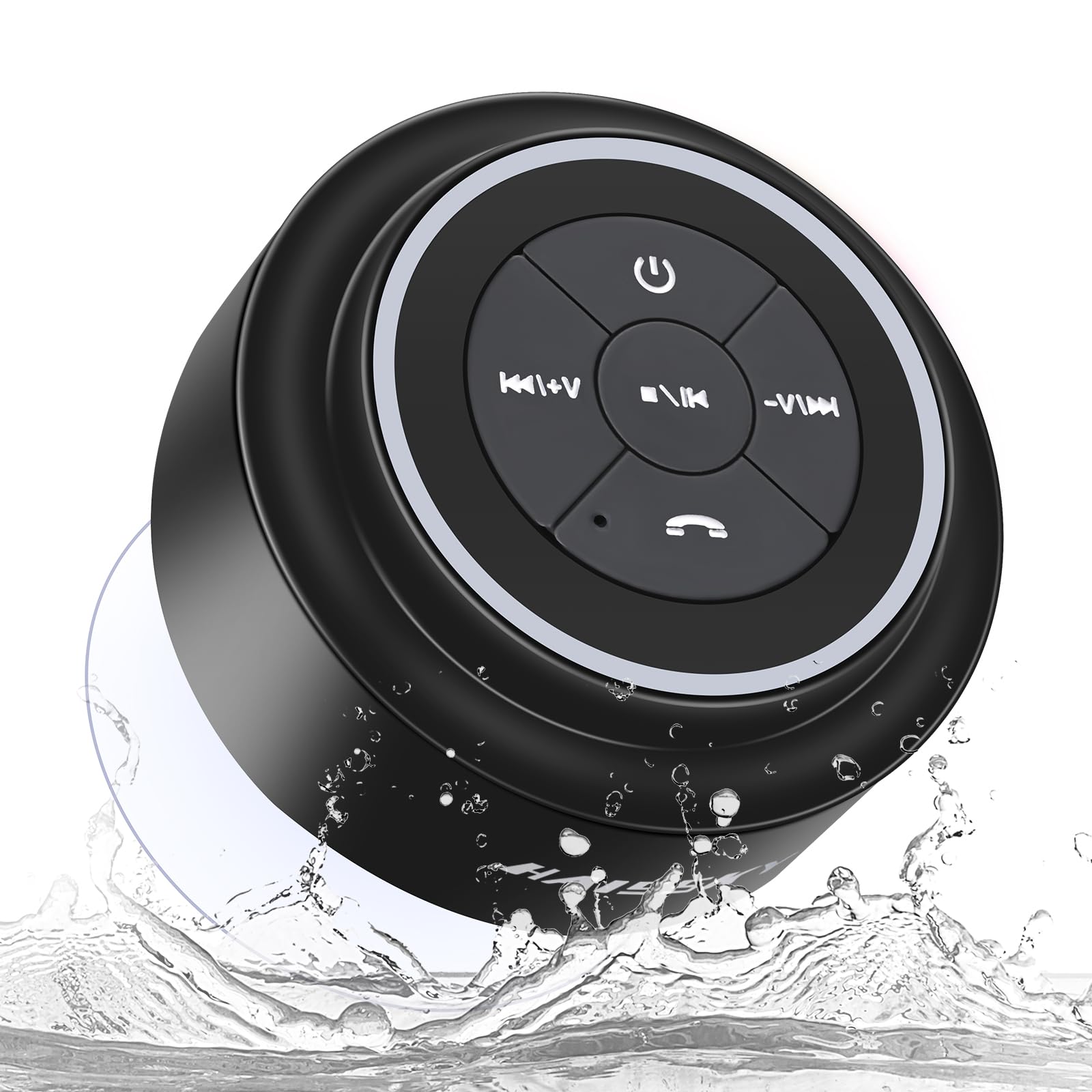 Photo 1 of HAISSKY Bluetooth Shower Speakers, Portable Wireless Speaker with Suction Cup, IP67 Waterproof Outdoor Wireless Speaker, Pairs Easily to Phones, Tablets, Computer, Gift for Men & Women