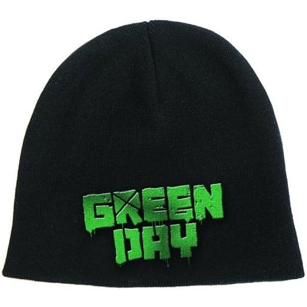 isecai Whimgy Beanie BLACK×Green Iron Maiden Beanie Hat Senjutsu Band Logo Official Black