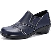 Ysekloiy Loafers for Womens Comfort Leather Slip On Dress Shoes for Office Business