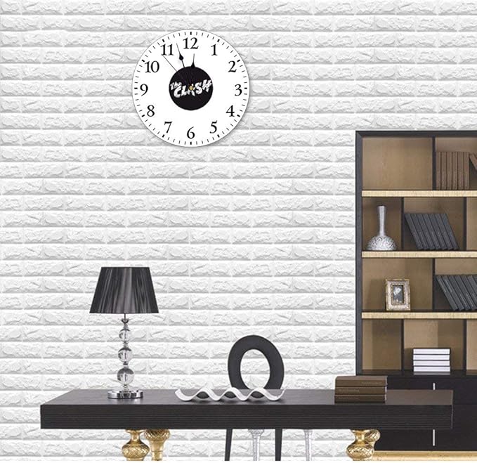 Amazon Co Jp The Clashザ クラッシュ 掛け時計 おしゃれ 壁掛け時計 連続秒針 静音 大数字 見やすい 自宅 寝室 部屋飾 キッチン プレゼント ホーム キッチン