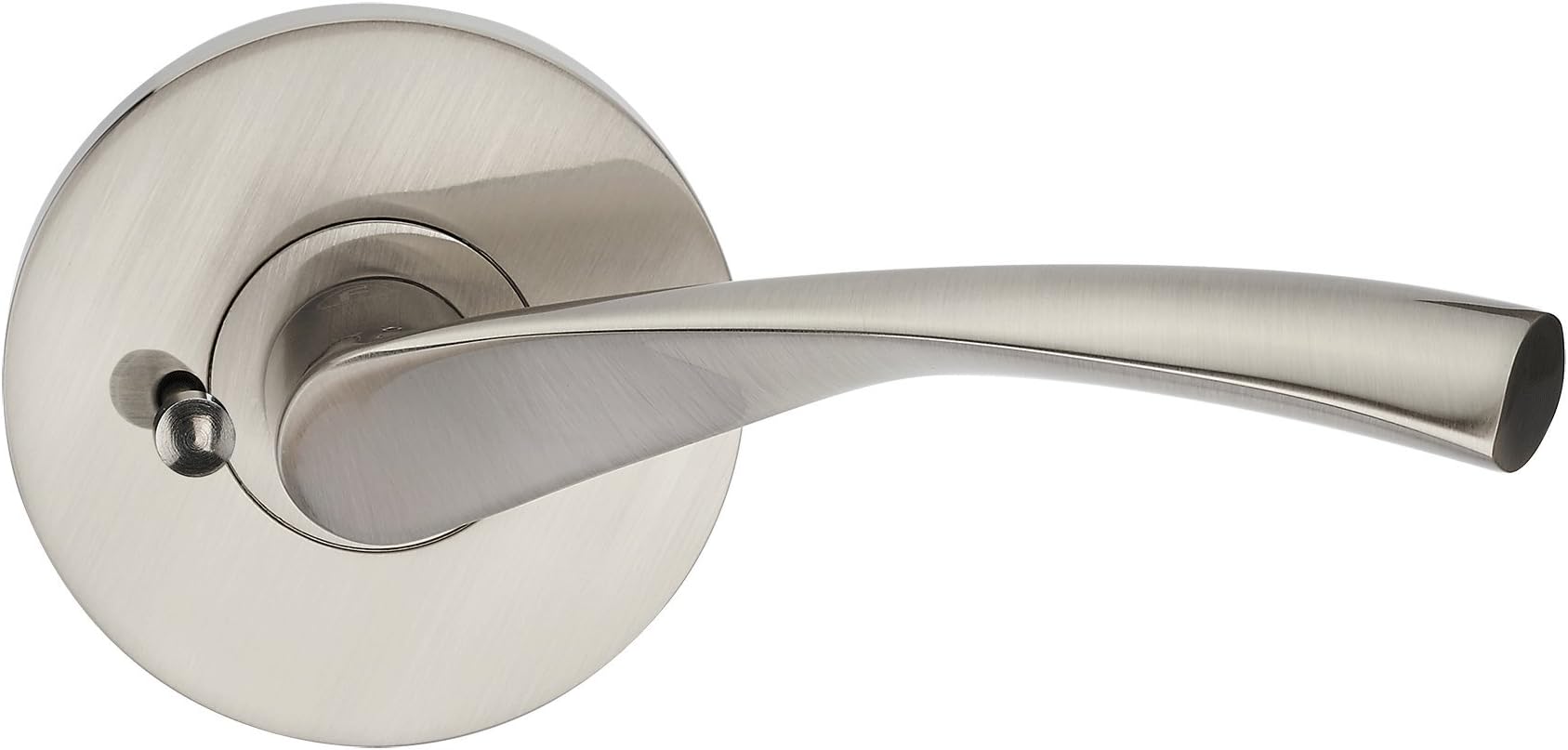 Fortessa Verto Series Contemporary Design Door Lever/Door Handle (Privacy Lock, Satin Nickel)