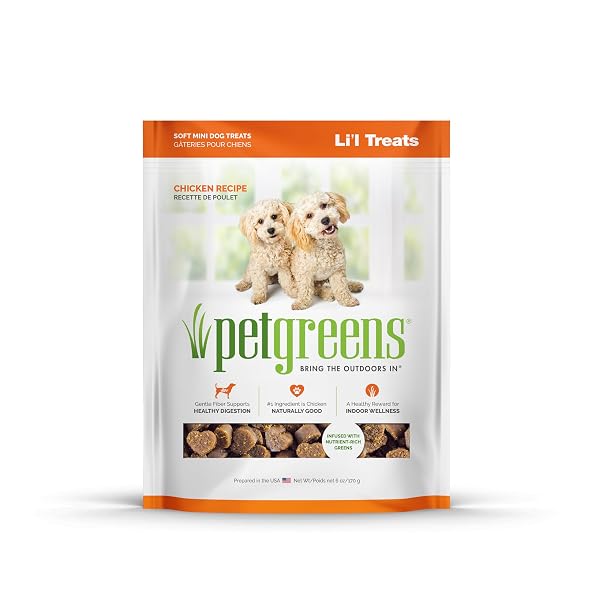 PET GREENS TREATS ROASTED CHICKEN SEMI-MOIST DOG TREAT ORANGE 6 OUNCE (PACK OF 1)