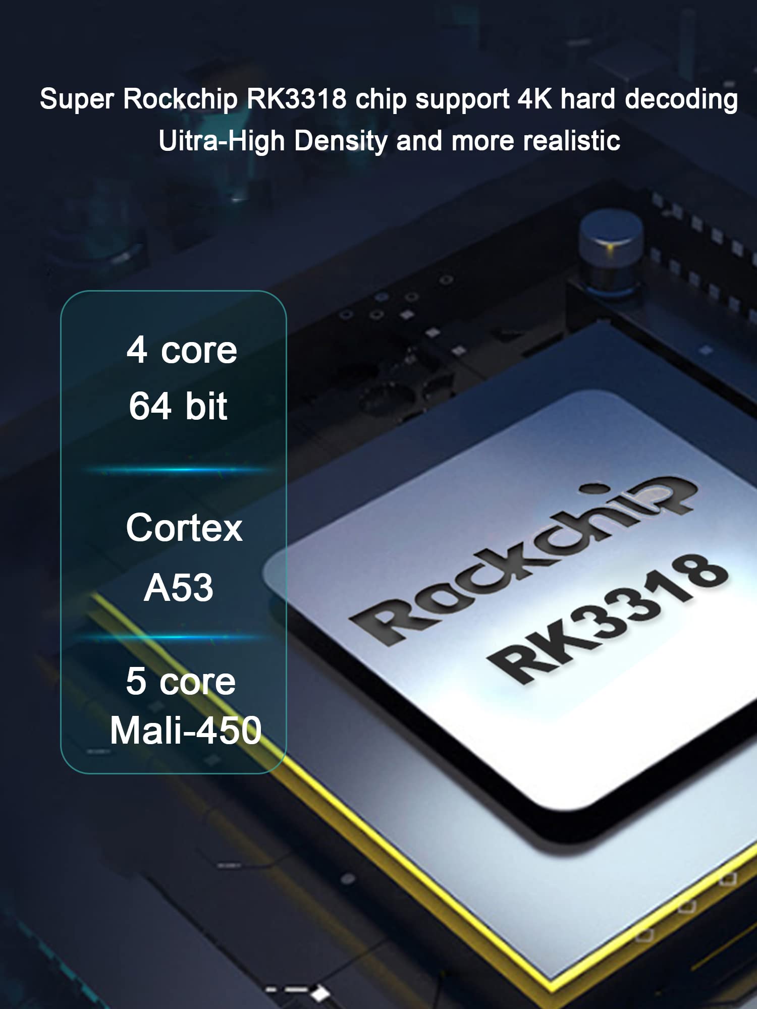 GREVA Android TV Box 11.0 4GB RAM 32GB ROM RK3318, 4K HDR Smart TV Box 2.4G/5G WiFi BT4.1, Streaming Media Player Set Top Box