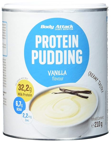 Body Attack Protein Pudding Vanilla, 1er Pack (1 x 210 g)
