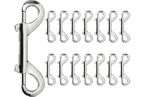 Double Ended Bolt Snaps Hook Zinc Alloy Double Trigger Metal Clips for Hanging Horse Tack Sling Feed Barns Water Buckets Link