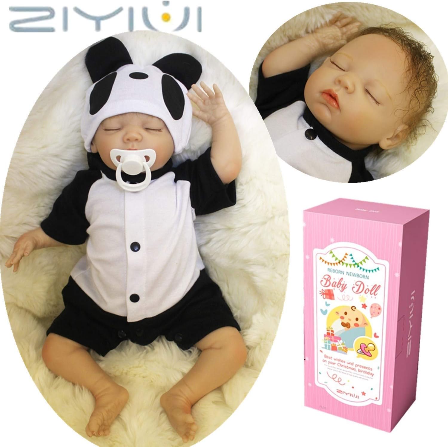 Prezzo ZIYIUI 18 Pollice 55cm Realistico Reborn Bambole Vinile Morbido Silicone Realistico Reborn Dormire Baby Dolls Ragazzo Ragazza Accompagnare Bambole Giocattoli Regalo Reborn Toddler Offerte