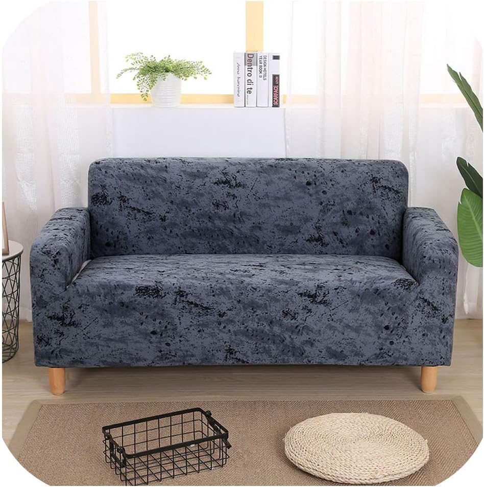 Funda de sofá de algodón elástico de Color sólido para salón, sofá Funda de sofá de algodón elástico de Color sólido para salón, sofá