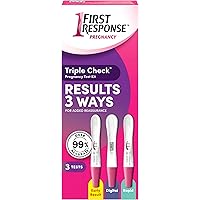 First Response Triple Check - Pregnancy Test Kit - Test 3 Ways- Over 99% Accurate - Analog (2 Count) - Digital (1 Count) - 3