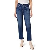 Angels Forever Young Womens Jeanie Lift Mid-Rise Straight Ankle Jeans