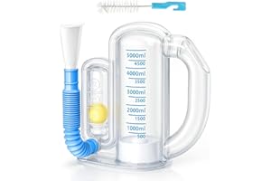 KSWEGKC Incentive Spirometer-Incentive Spirometer Adult Breathing Exercise Device for Lungs,Deep Breathing Trainer for Kids a
