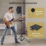 TONOR Isolation Shield Pack with Tripod Stand and Pop Filter for Mics view 7