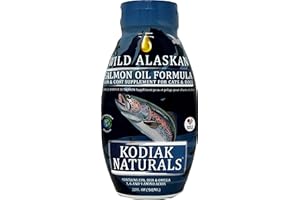 Kodiak Naturals, 32 oz Wild Alaskan Salmon Oil Formula - Balanced Blend of Pure Fish Oils, with EPA and DHA from Wild-Caught Fish, Support for Skin & Coat, Immune & Heart Health, and Joints