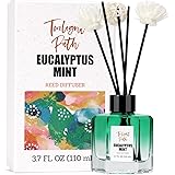 TWILIGHT PATH Reed Diffuser Eucalyptus Mint Fragrance Reed Diffuser 3.9 oz(115ml) Reed Diffuser Set with Diffuser Sticks Home