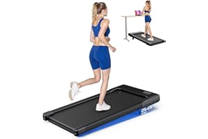 SupeRun Walking Pad with Incline, Under Desk Treadmill, 3 in 1 Portable Treadmills for Home with Remote Control LED Display, 2.5 HP Quiet Mini Treadmill for Office Home Use, 300 Lbs Capacity