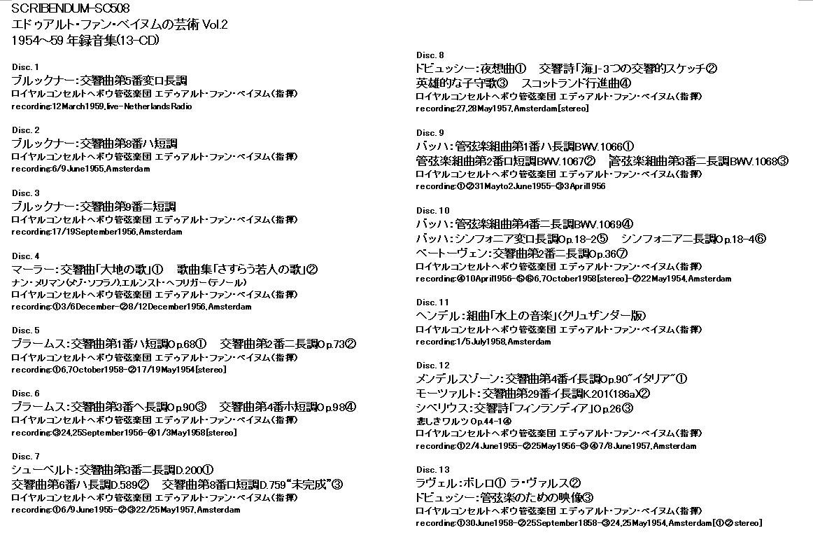 Various Artists The Art Of Eduard Van Beinum Vol 2 1954 1959 Bruckner Symphonies 5 8 9 Mahler D Amazon Com Music