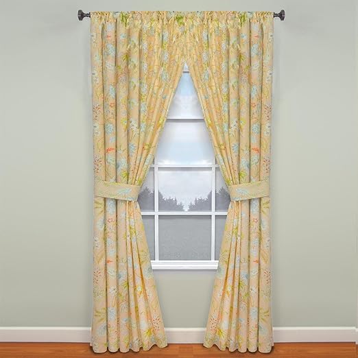 Amazon Com Waverly Curtains For Bedroom Cape Coral 100 X 84